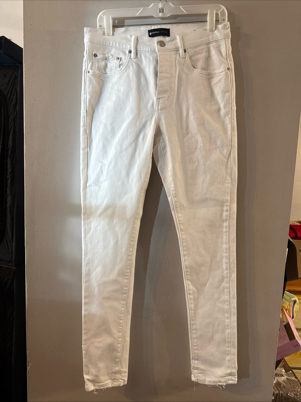 Purple Brand Jeans Men Slim  Mid Rise White  P005 $265 Size 31  Jl26